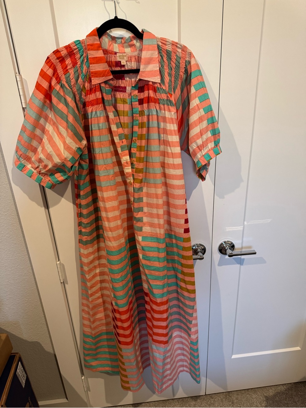Sunshine Tienda: Multicolor Striped Collared Dress